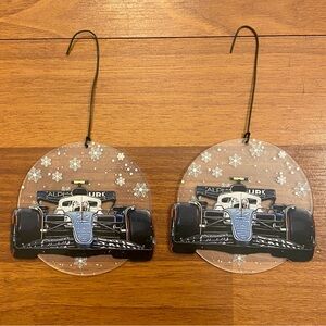 F1 AlphaTauri Yuki Tsunoda Inspired Christmas Ornament Set